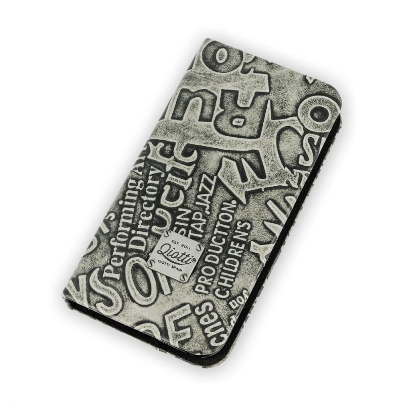 QIOTTI Custodia cover a libro per iPhone 6 Qiotti QBook Look Magic slim grey